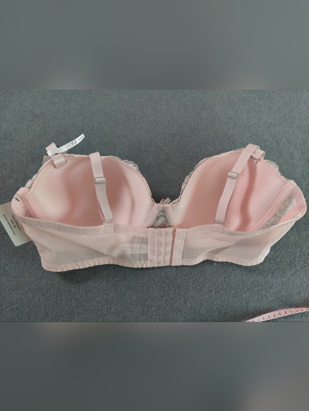 French Affair Mary's Rose Full Figure Lace Underwire Bra 38DD NWT - Picture 3 of 6